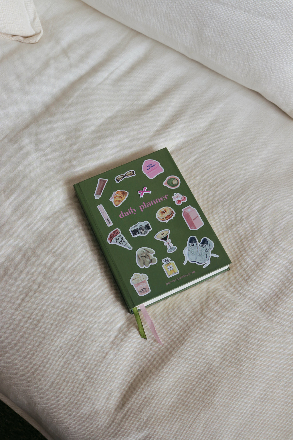 Daily Planner Green Pink