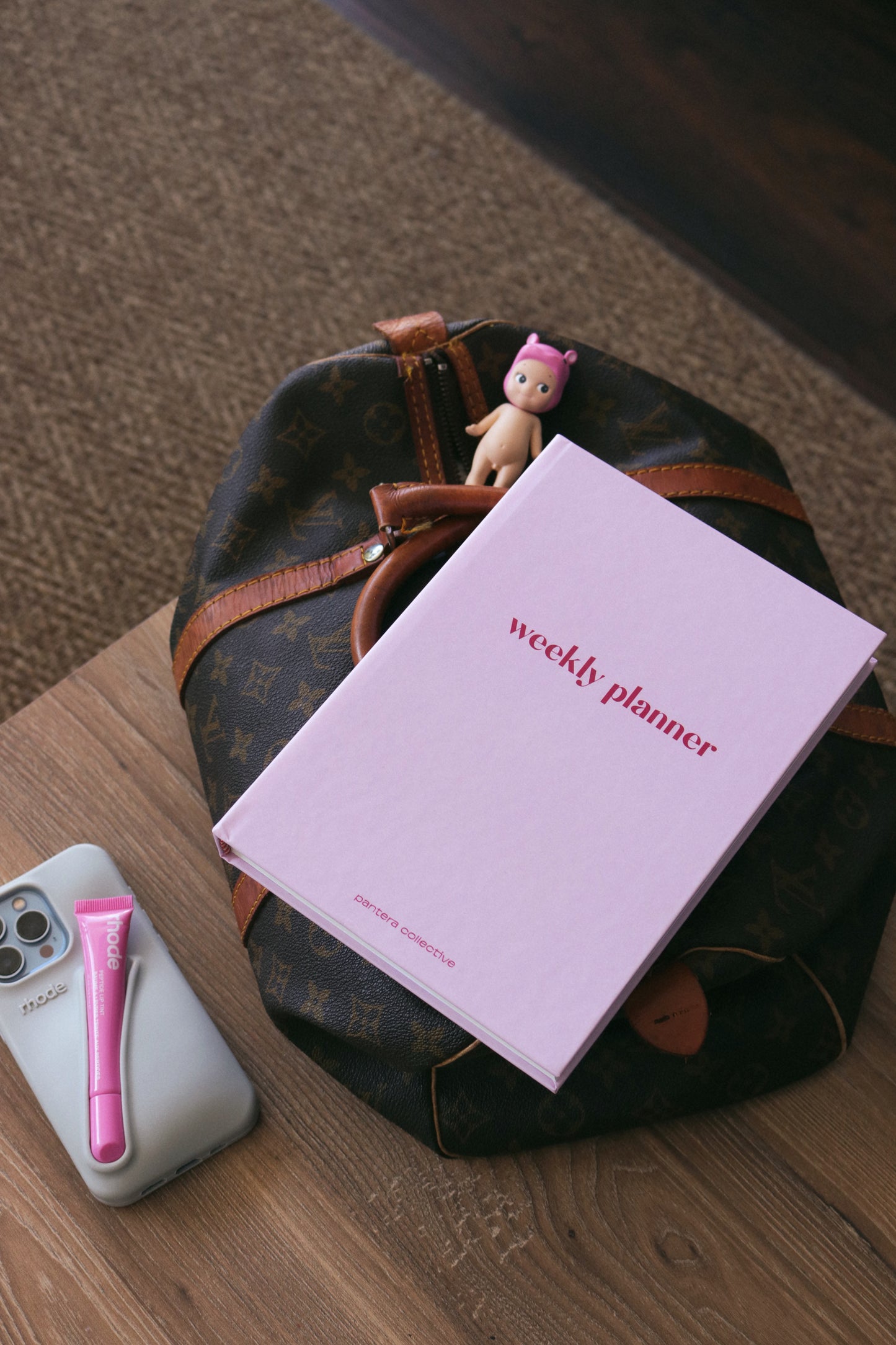 Weekly Planner Pink Red