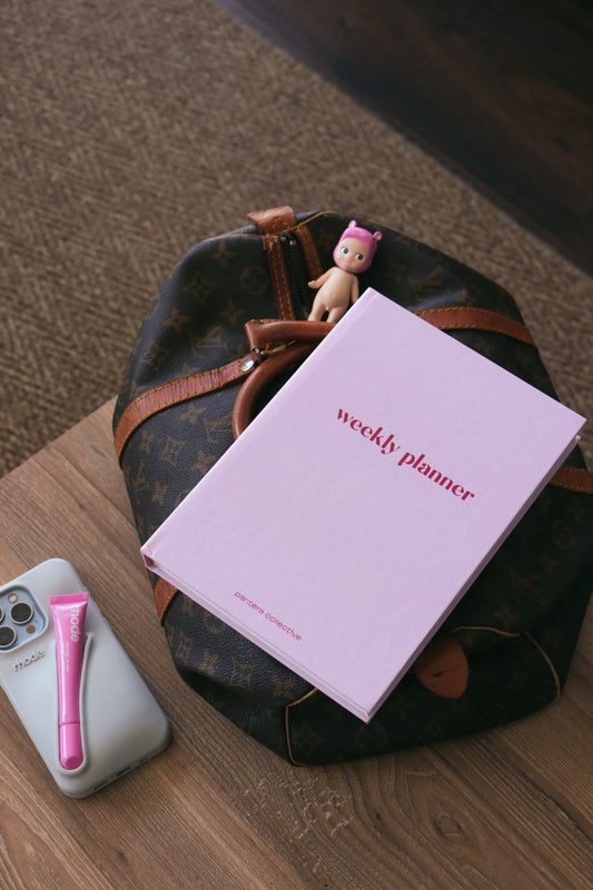 Weekly Planner Pink Red