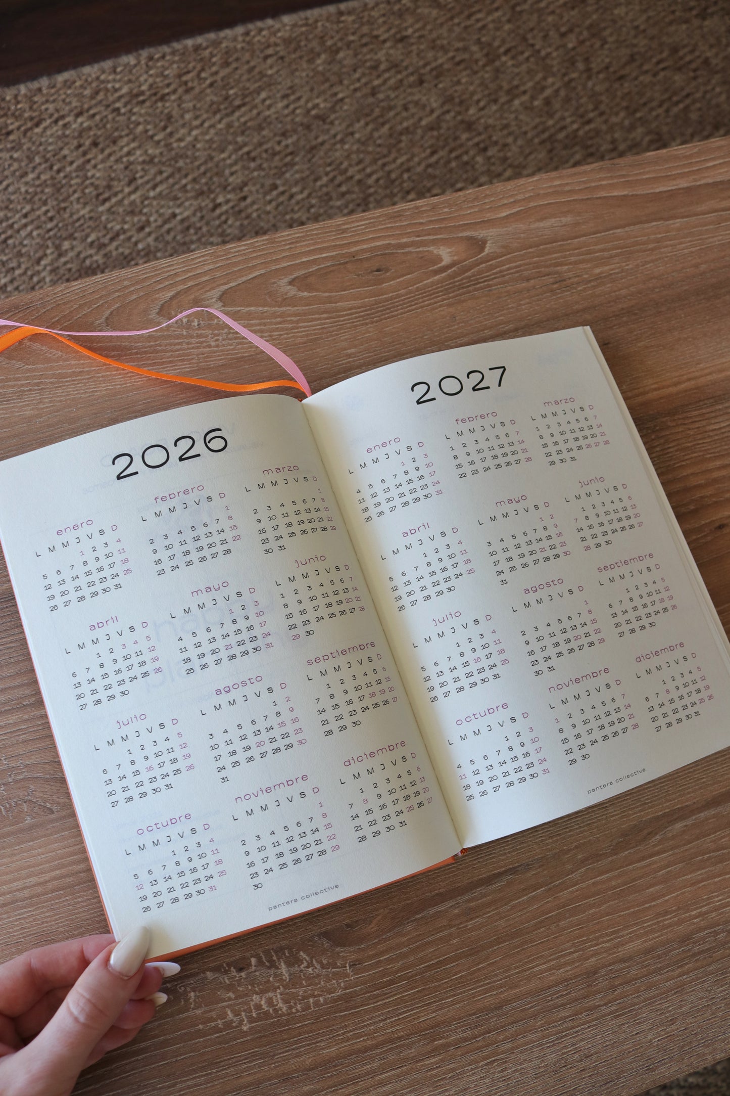 Daily Planner Sunset Glow