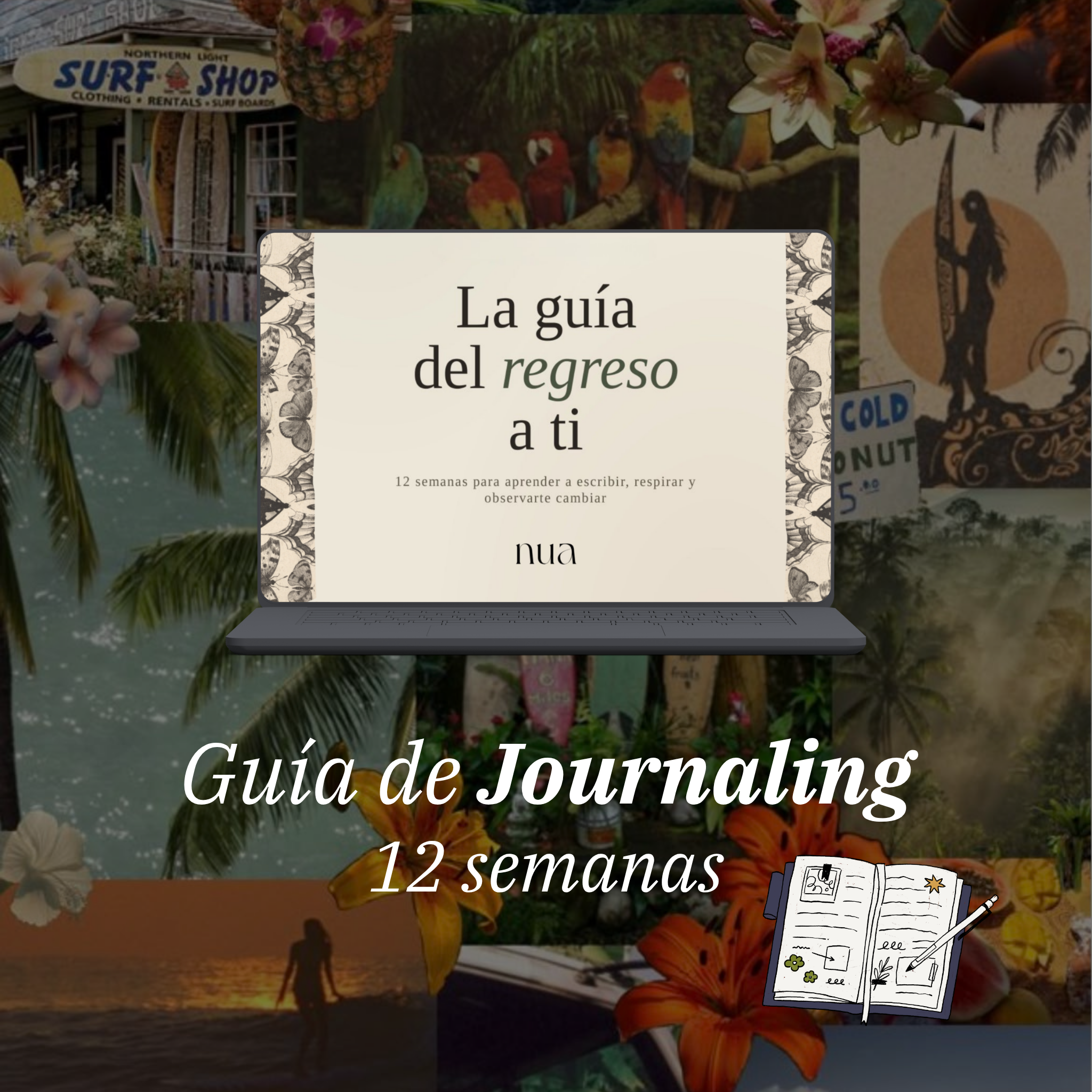 Bundle: Guía de Journaling ''regresar a ti'' + 165 preguntas by NUA ♡