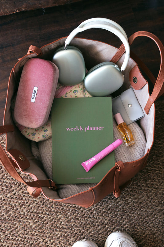Weekly Planner Green Pink